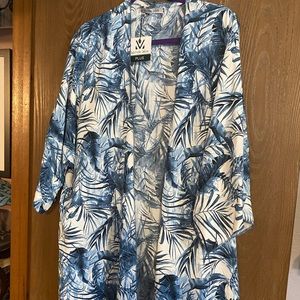 Kimono duster jacket plus size (1X-2X)